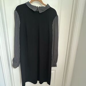Tommy Hilfiger Black Dress w/Polka Dot Detail